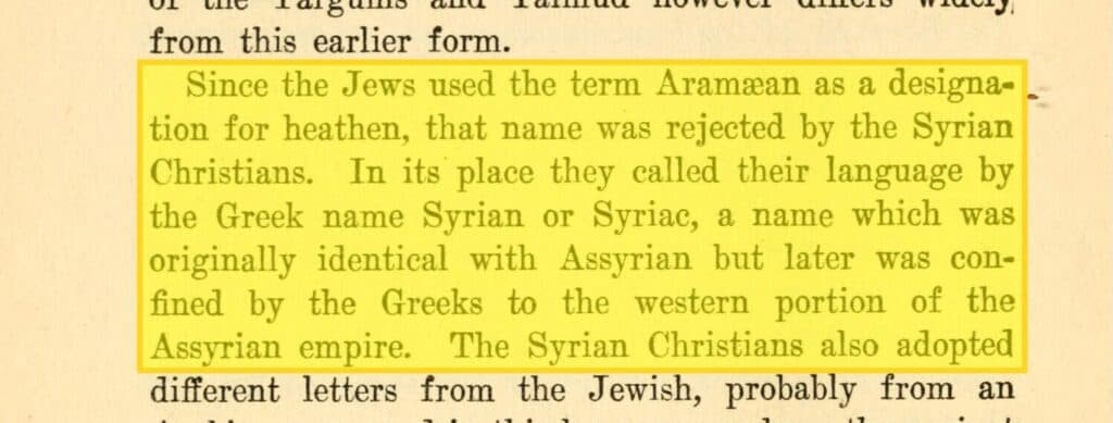 "Aramean" And "Heathen"